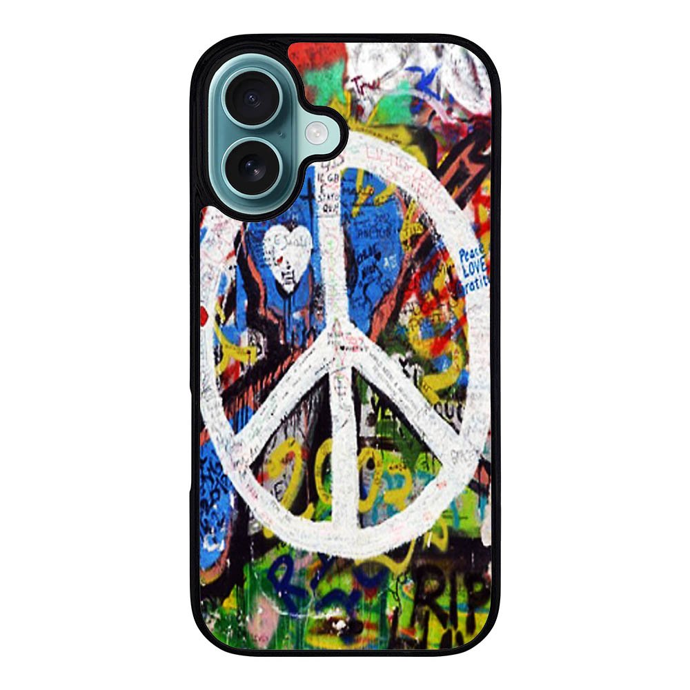 Peace Sign Graffiti Love Art Case iPhone 16 Plus BC1701