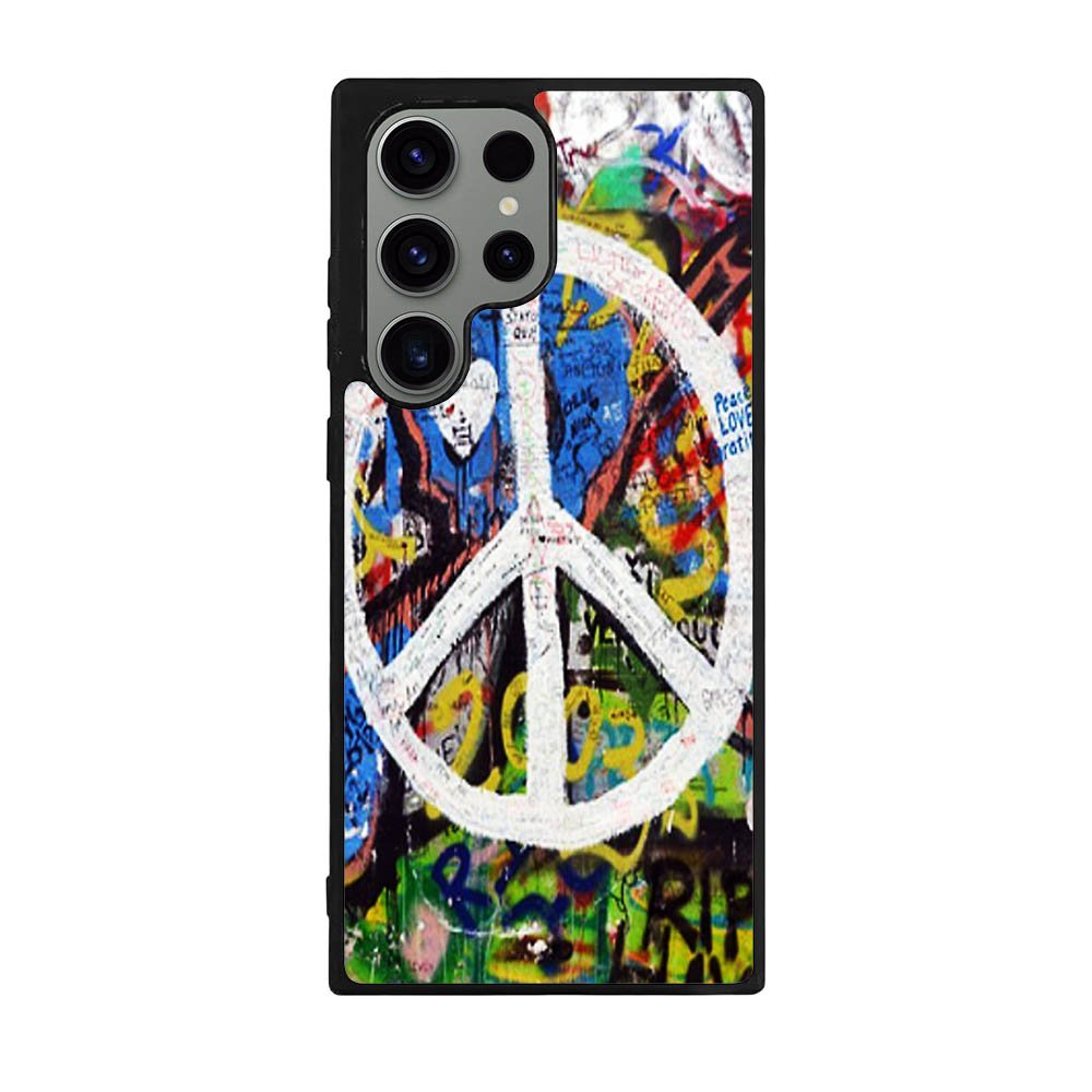 Peace Sign Graffiti Love Art Case Samsung Galaxy S25 Ultra 5G BC1701