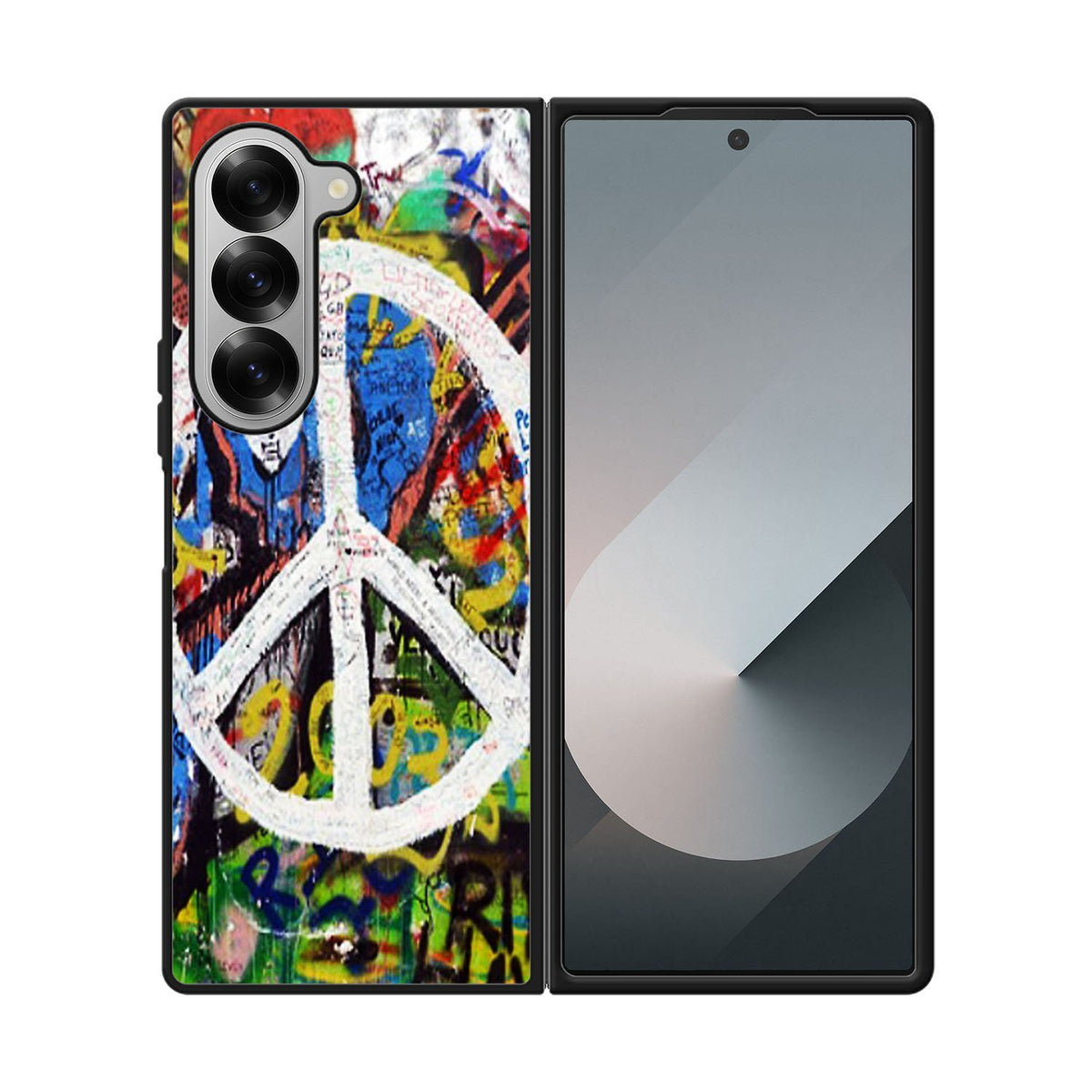 Peace Sign Graffiti Love Art Case Samsung Galaxy Z Fold 6 5G BC1701