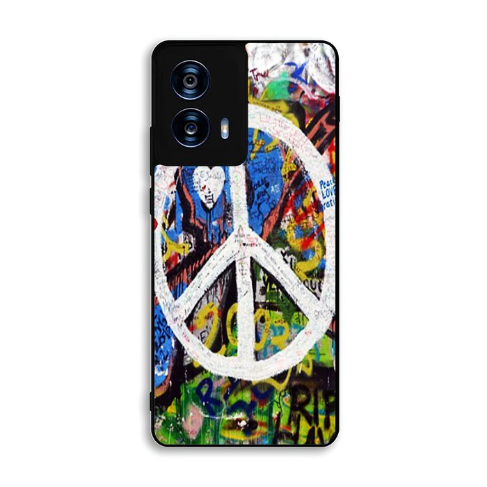 Peace Sign Graffiti Love Art Motorola Moto G Power 5G 2024 Case BC1701