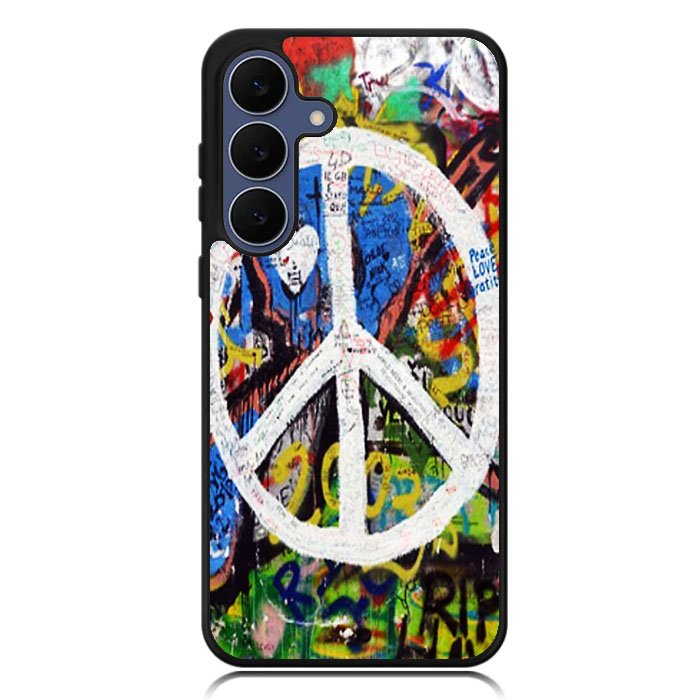 Peace Sign Graffiti Love Art Samsung Galaxy S25 FE Case BC1701