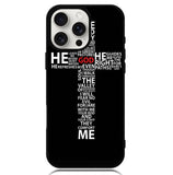 cross typography Case iPhone 16 Pro BC1706
