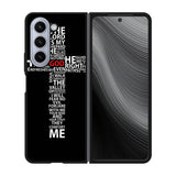 cross typography Case Samsung Galaxy z Fold 5 5G BC1706