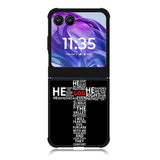 cross typography Motorola Moto Razr 2024 , Moto Razr 50 Case FE1706