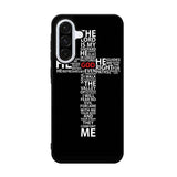 cross typography Samsung Galaxy A36 Case BC1706
