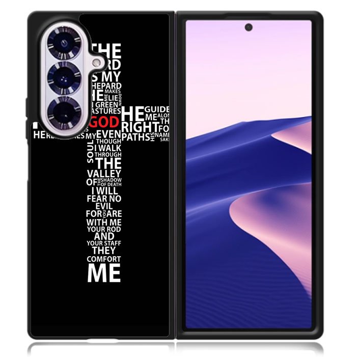 cross typography Samsung Galaxy Z Fold 7 5G Case BC1706