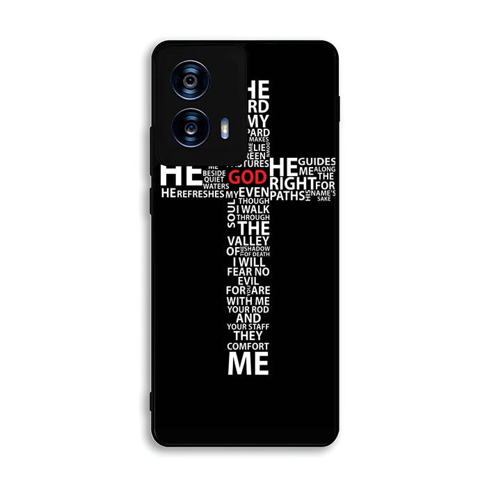 cross typography Motorola Moto G Power 5G 2024 Case BC1706