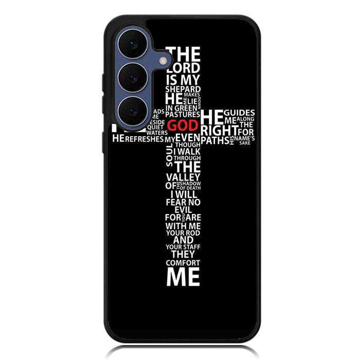 cross typography Samsung Galaxy S25 FE Case BC1706