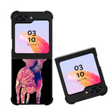 Chihuahua Dog Silhouette Rose Blossom Case Samsung Galaxy Z Flip 5 5G BC1707