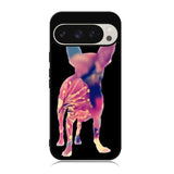 Chihuahua Dog Silhouette Rose Blossom Case Google Pixel 9 Pro XL BC1707