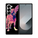 Chihuahua Dog Silhouette Rose Blossom Case Samsung Galaxy Z Fold 6 5G BC1707