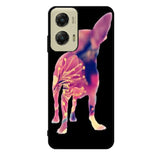 Chihuahua Dog Silhouette Rose Blossom Case Motorola Moto G Stylus 2024 5G BC1707
