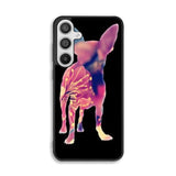 Chihuahua Dog Silhouette Rose Blossom Samsung Galaxy A26 Case BC1707