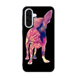 Chihuahua Dog Silhouette Rose Blossom Samsung Galaxy A36 Case BC1707