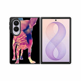 Chihuahua Dog Silhouette Rose Blossom Samsung Galaxy Z Fold 8 Case BC1707