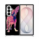 Chihuahua Dog Silhouette Rose Blossom Samsung Galaxy Z Fold 8 Ultra Case BC1707