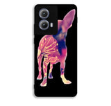 Chihuahua Dog Silhouette Rose Blossom Motorola Moto Edge 2024 Case BC1707