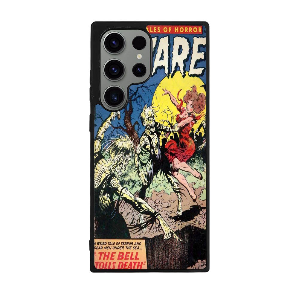 Vintage Horror Comic The Bell Tolls Death Case Samsung Galaxy S25 Ultra 5G BC1709