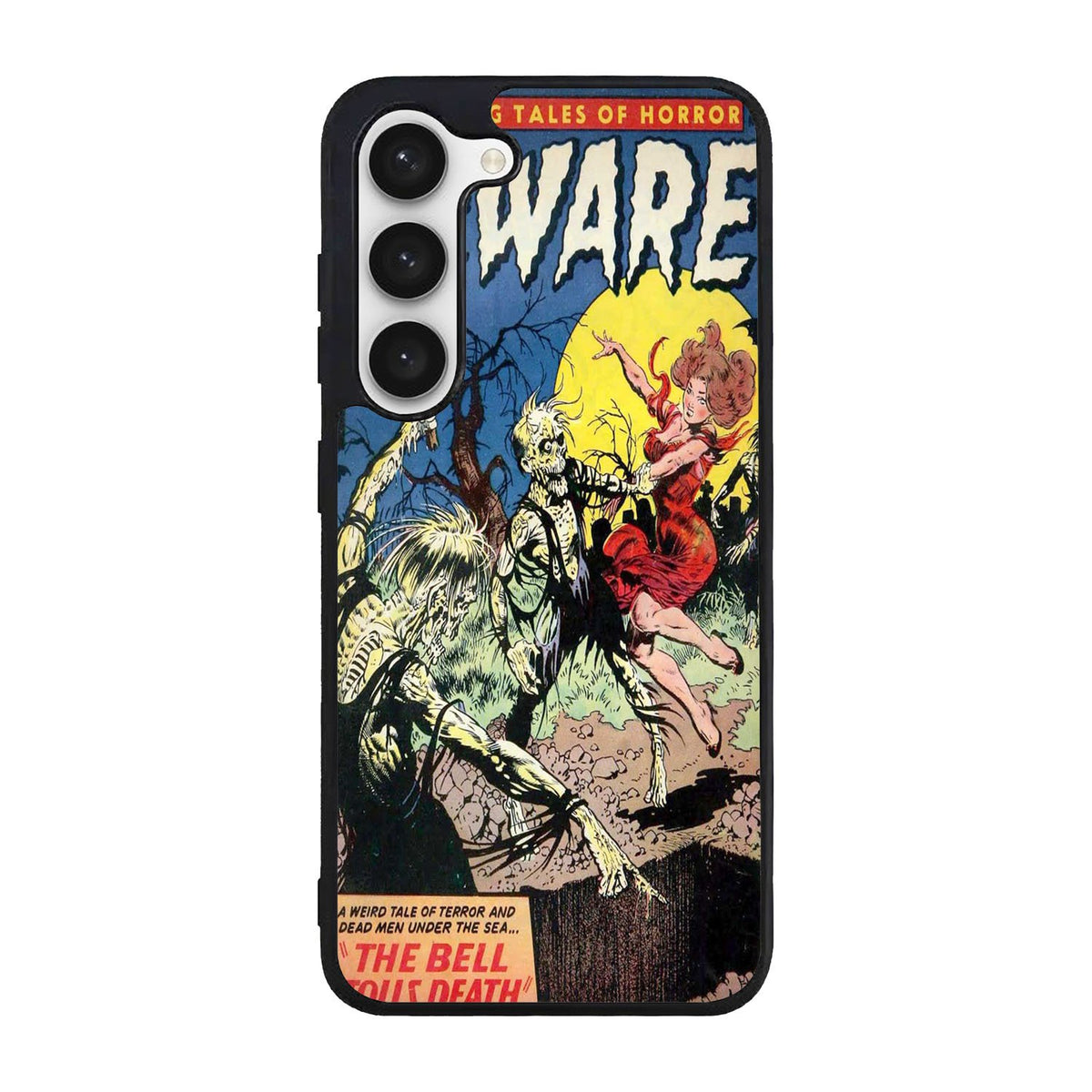 Vintage Horror Comic The Bell Tolls Death Case Samsung Galaxy S23 Plus 5G BC1709