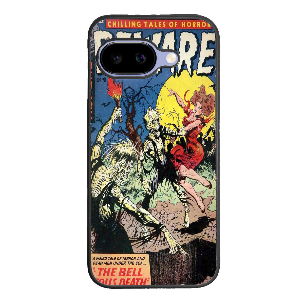 Vintage Horror Comic The Bell Tolls Death Case Google Pixel 9A BC1709
