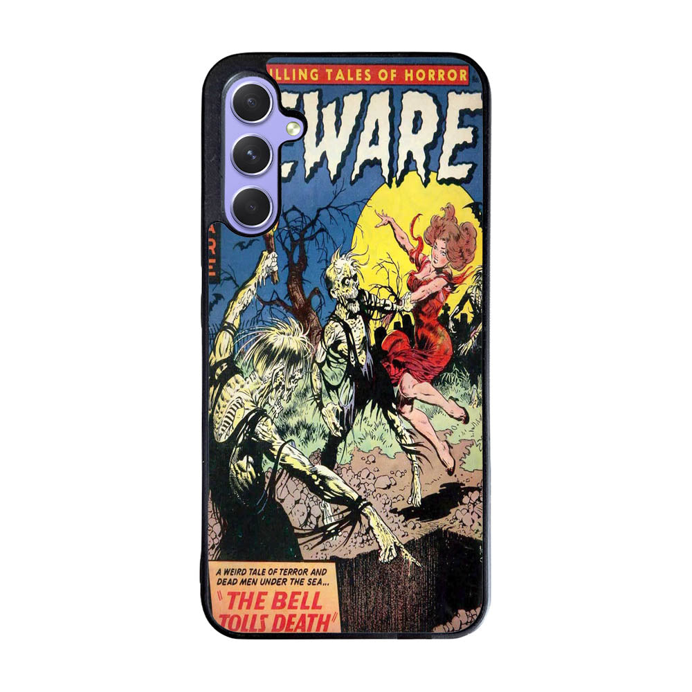 Vintage Horror Comic The Bell Tolls Death Case Samsung Galaxy A35 5G BC1709