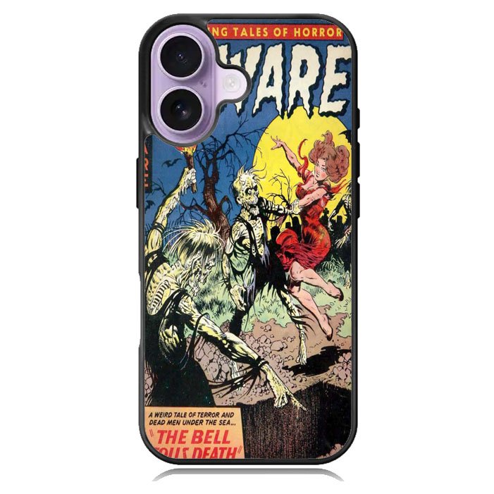 Vintage Horror Comic The Bell Tolls Death iPhone 17 Case BC1709