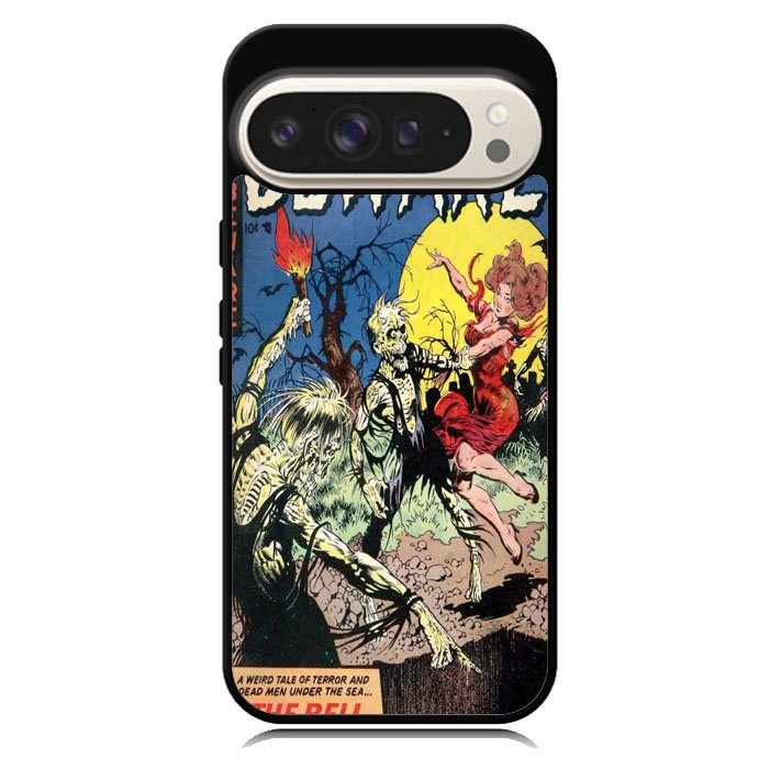 Vintage Horror Comic The Bell Tolls Death Google Pixel 10 | Google Pixel 10 Pro Case BC1709