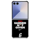 Lebron James Earned Not Given Samsung Galaxy Z Flip 7 Case BC1697