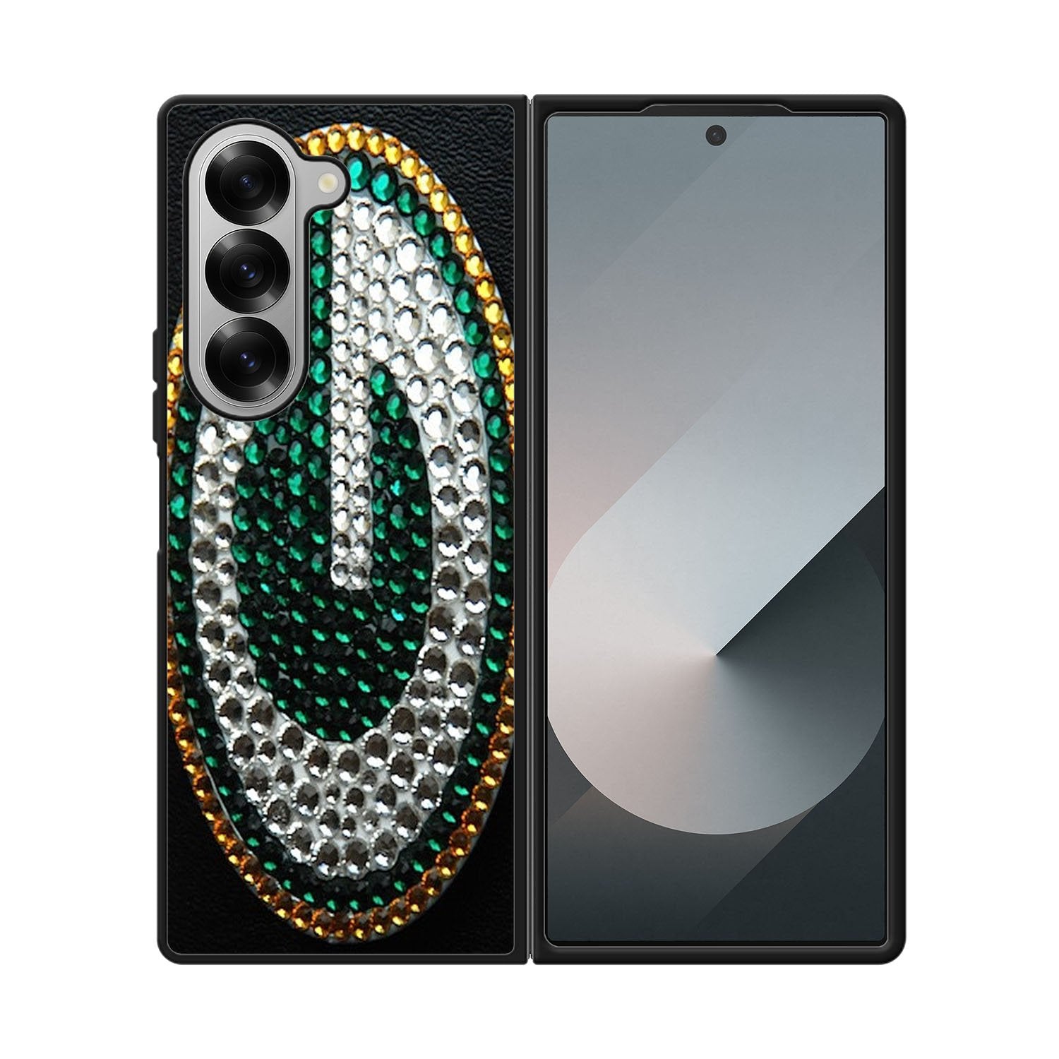 Greenbay Packers Sparkle Blink-Blink Print Case Samsung Galaxy Z Fold 6 5G BC1698