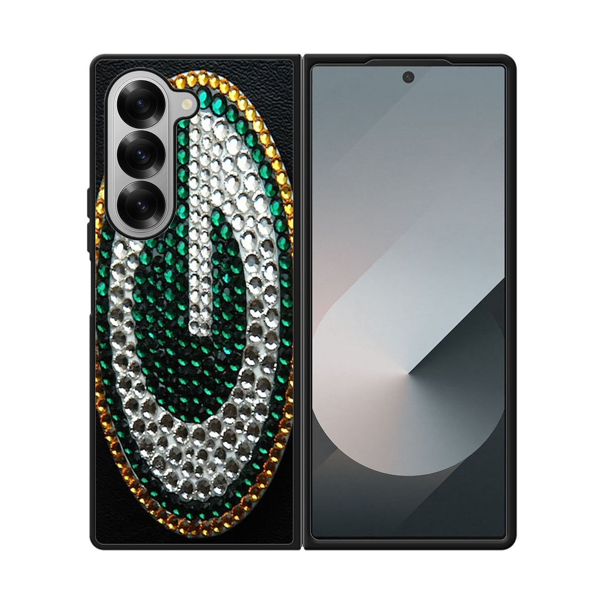 Greenbay Packers Sparkle Blink-Blink Print Case Samsung Galaxy Z Fold 6 5G BC1698