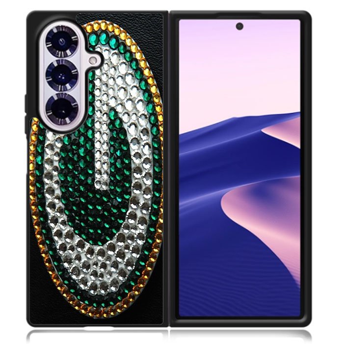 Greenbay Packers Sparkle Blink-Blink Print Samsung Galaxy Z Fold 7 5G Case BC1698