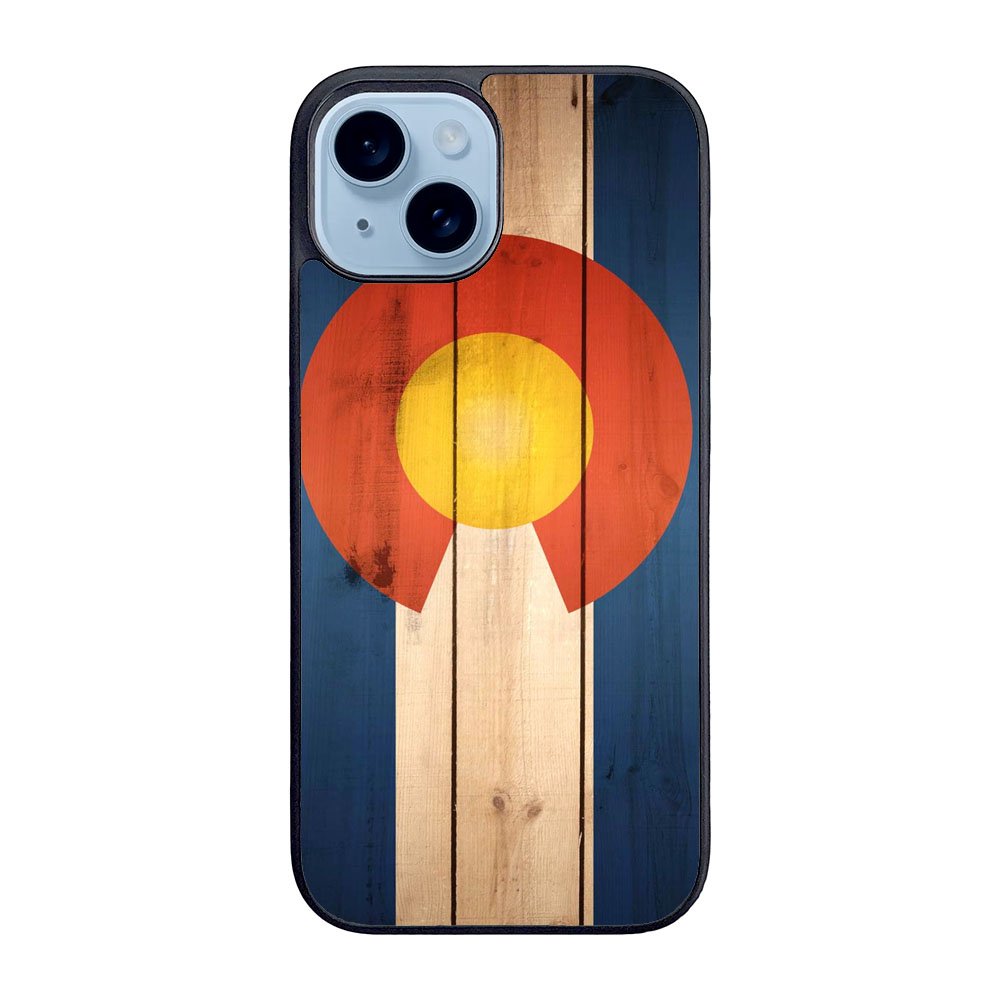 Colorado State Flag Wood Case iPhone 15 Plus BC1718