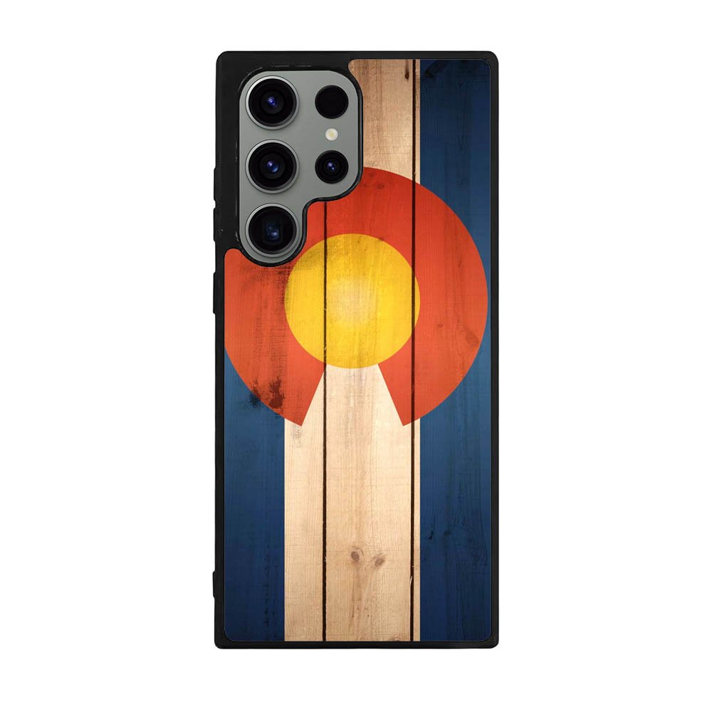 Colorado State Flag Wood Case Samsung Galaxy S25 Ultra 5G BC1718