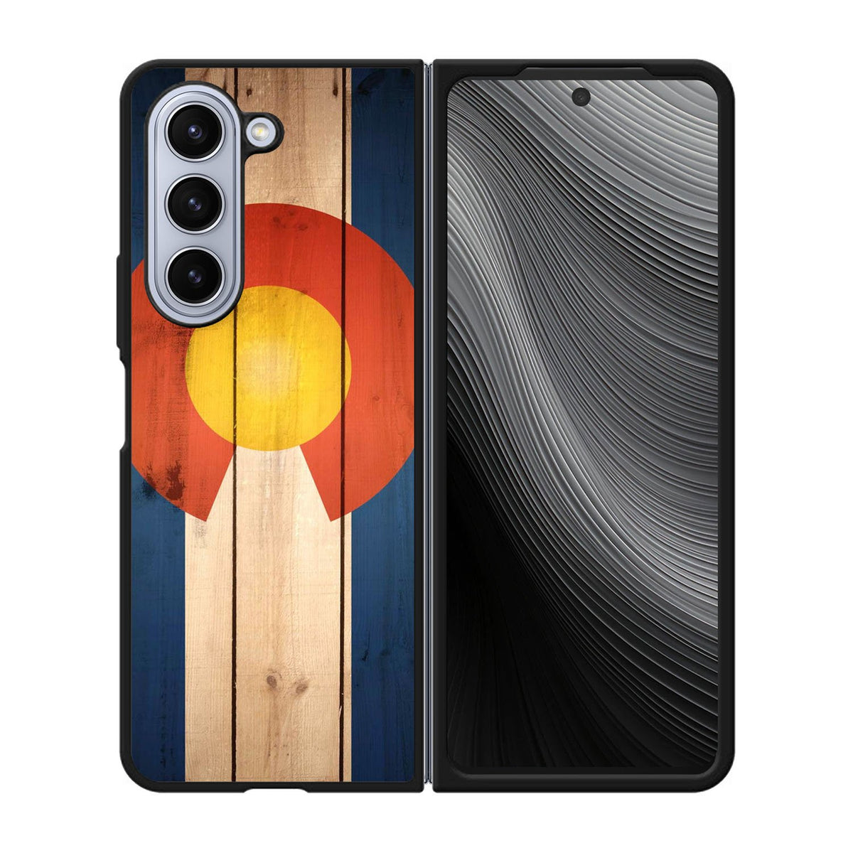Colorado State Flag Wood Case Samsung Galaxy z Fold 5 5G BC1718