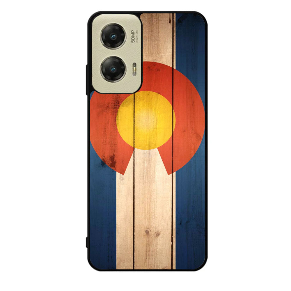 Colorado State Flag Wood Case Motorola Moto G Stylus 2024 5G BC1718