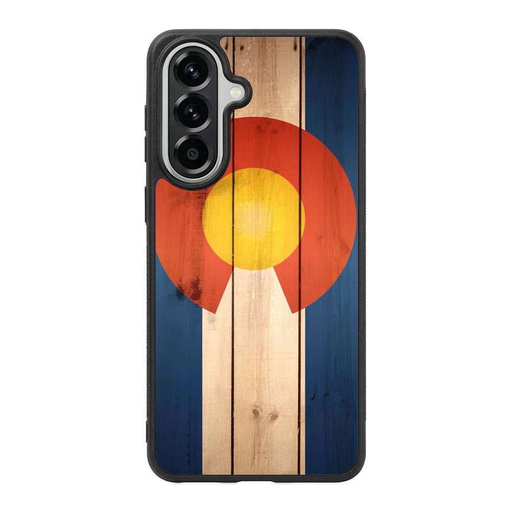 Colorado State Flag Wood Samsung Galaxy A57 Case BC1718
