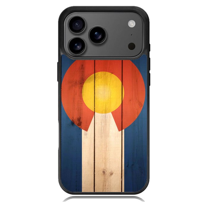 Colorado State Flag Wood iPhone 17 Pro Case BC1718