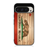 California Republic State Flag Wood Case Google Pixel 9 Pro XL BC1722
