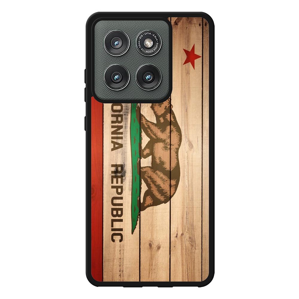 California Republic State Flag Wood Case Motorola Moto Edge 2025 BC1722