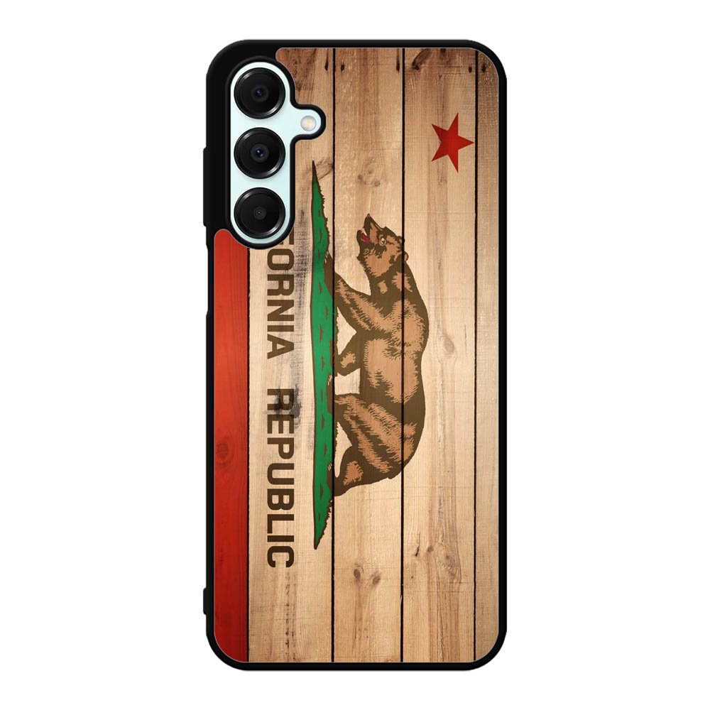 California Republic State Flag Wood Samsung Galaxy A16 Case BC1722