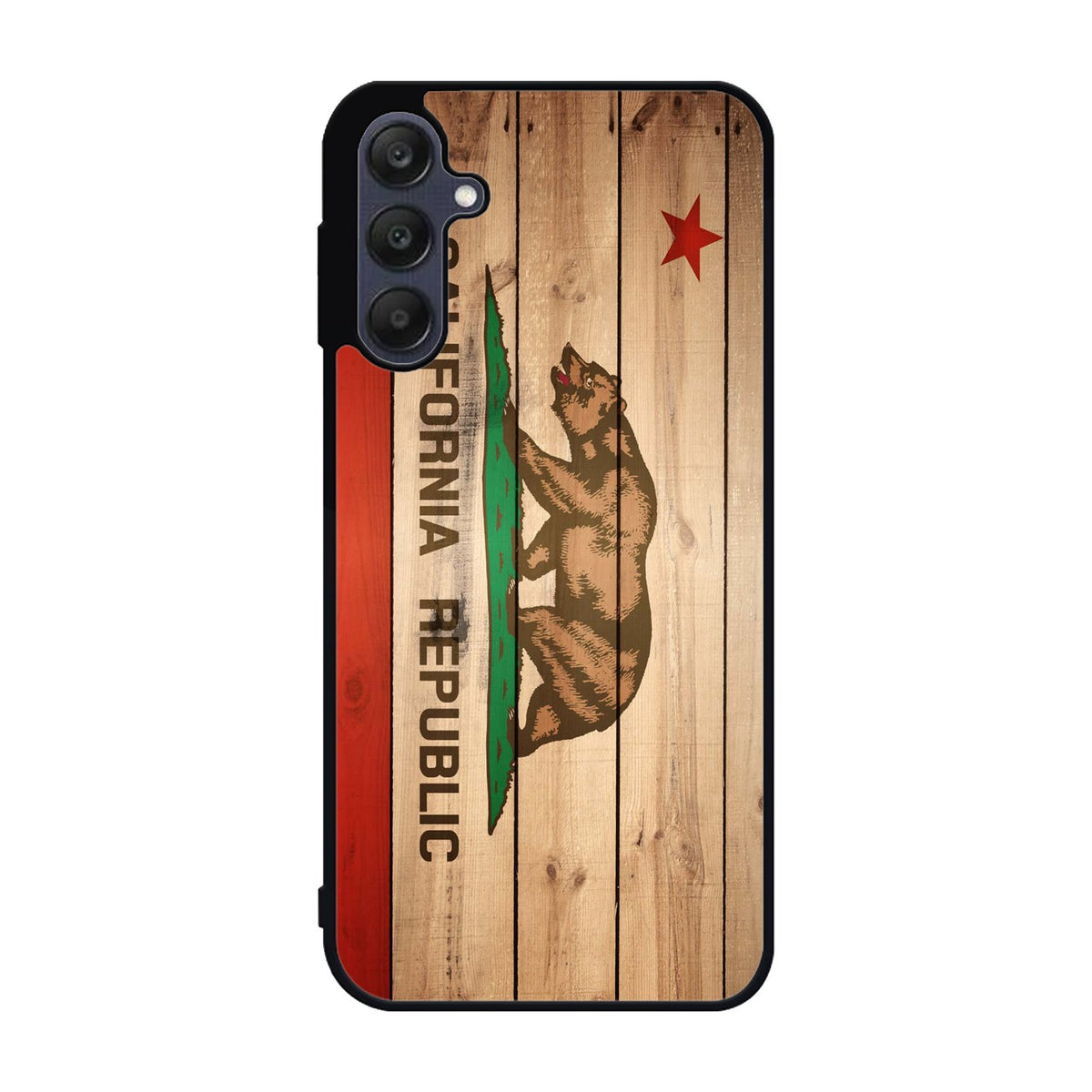 California Republic State Flag Wood Samsung Galaxy A25 5G Case BC1722