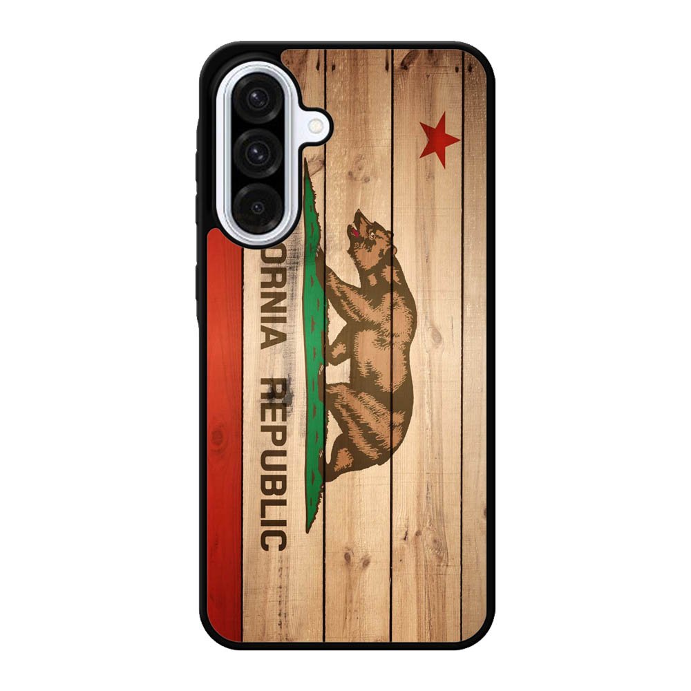 California Republic State Flag Wood Samsung Galaxy A56 Case BC1722