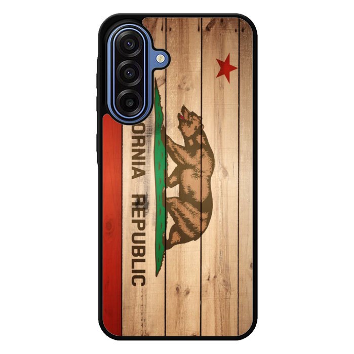 California Republic State Flag Wood Samsung Galaxy A17 5G Case BC1722