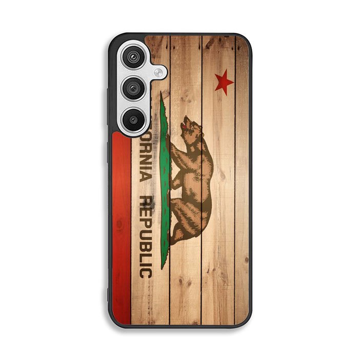 California Republic State Flag Wood Samsung Galaxy A26 Case BC1722