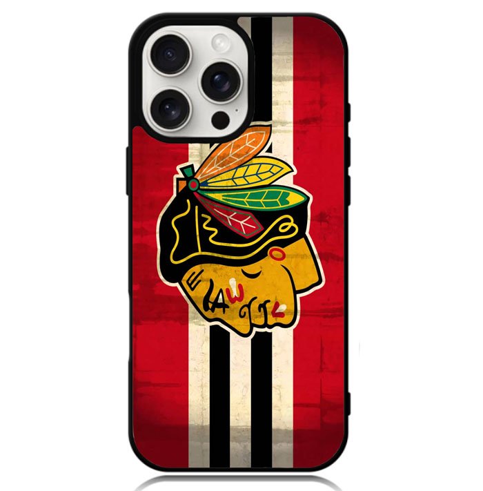 BlackHawks NHL Team Logo Case iPhone 16 Pro BC1696
