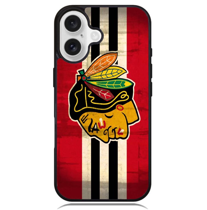 BlackHawks NHL Team Logo Case iPhone 16 BC1696