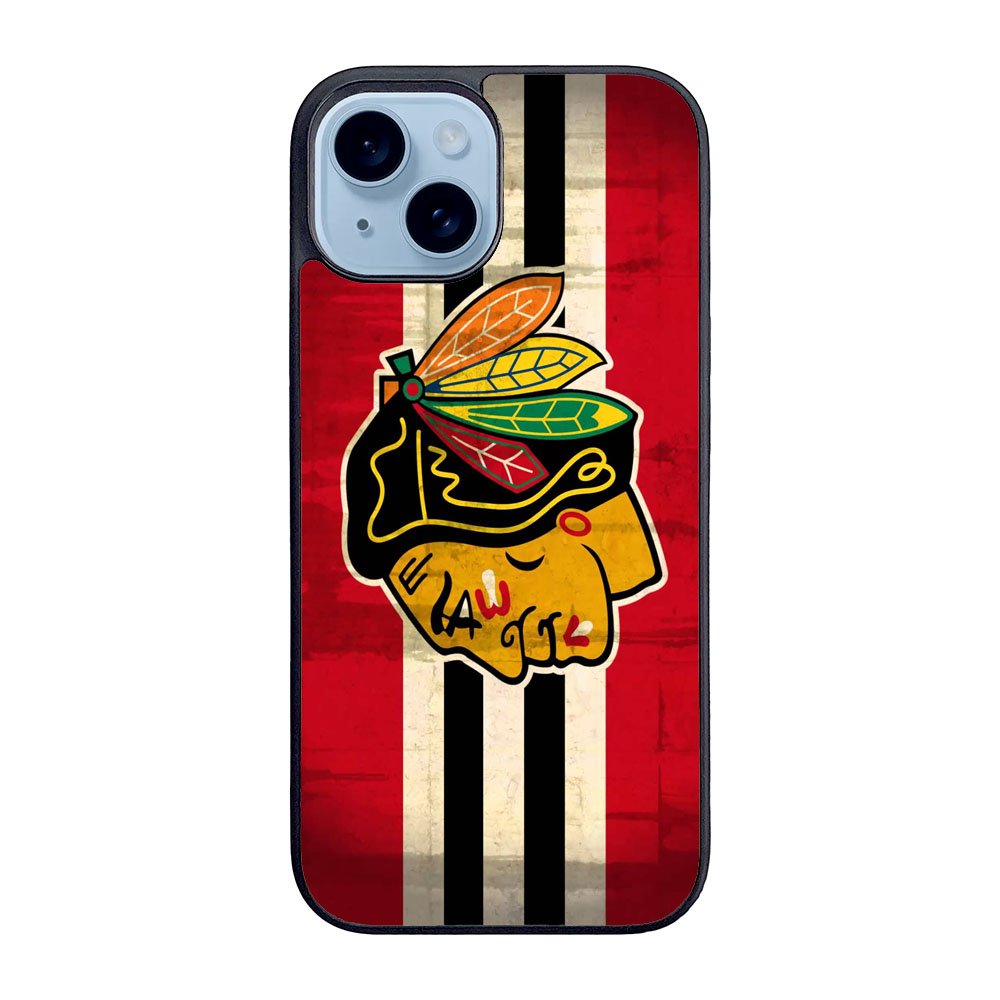 BlackHawks NHL Team Logo Case iPhone 15 BC1696