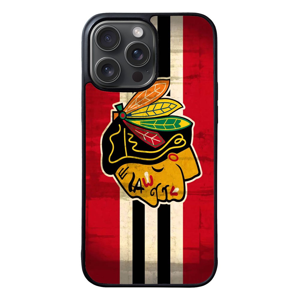 BlackHawks NHL Team Logo Case iPhone 15 Pro BC1696