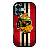 BlackHawks NHL Team Logo Case iPhone 16 Plus BC1696