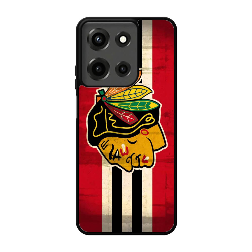 BlackHawks NHL Team Logo Motorola Moto G 5G 2025 Case BC1696